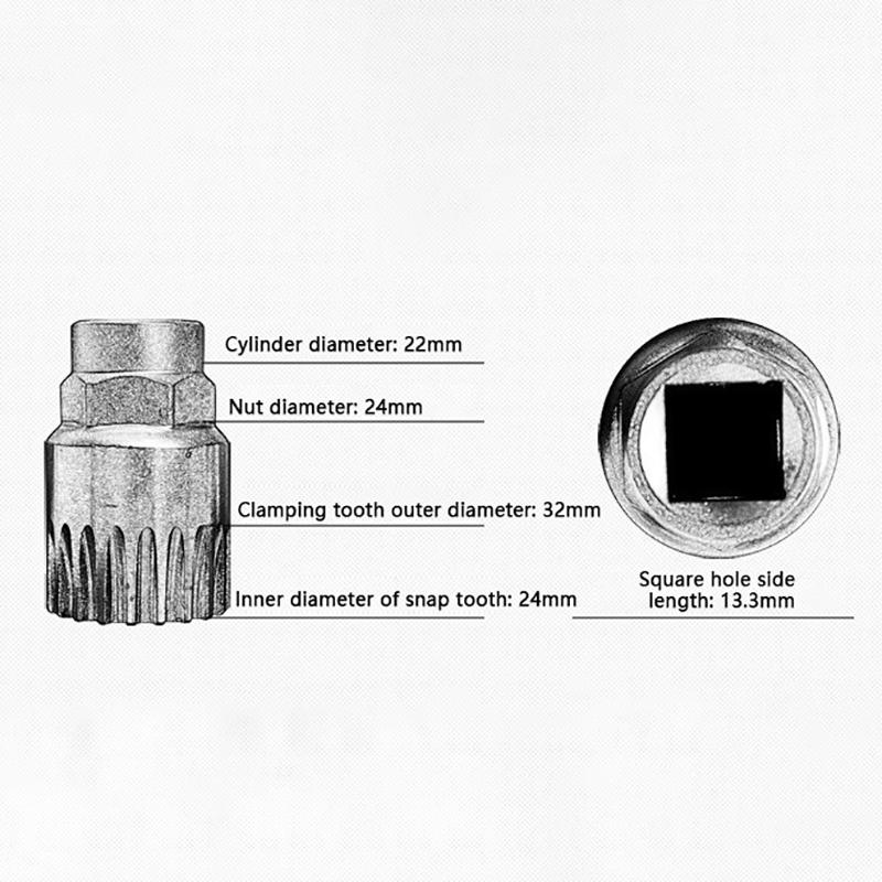 Bicycle Bottom Bracket Mtb Bike Crank Extractor Remover Bottom Bracket Repair Tool 20 Teeth Fit Teeth Diagnostic-Tool Repair