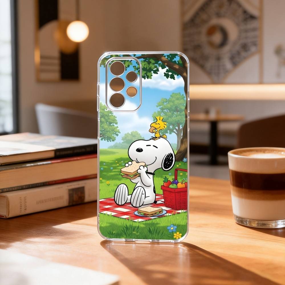 O-l S-noopy-Y  Phone Case For Samsung S25,S24,S21,S22,S23,S30,Ultra,S20,Plus,Fe Transparent Cover