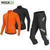 Cycling Sets WOSAWE Road Bike Long Sleeve Jersey Gel Padded Short Pants Breathable