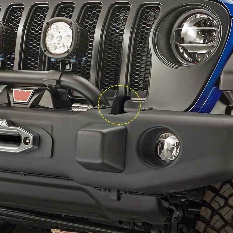 Car Front Bumper Trailer Hook Protective Cover Vehicle Accessories For Jeep Wrangler JK JL TJ Car Exterior Accessories
