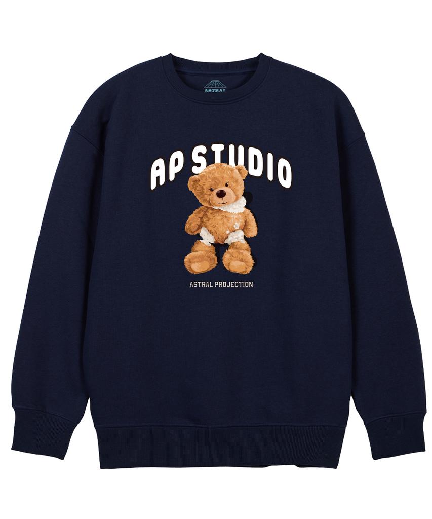 ASTRAL PROJECTION Baby Beardoll Loose Fit Sweatshirt_Navy