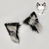 Plush Cat Ears Helmet Accessories Furry Cat Ears Ornament  for Motorcycle Ski Helmet Decoration