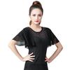 Women's Design Solid Color Short Sleeve Dancewear Beautiful Elegant Slim Sports Square Tops