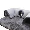 Function Cat Bed with Tunnel And Play Area for Indoor Use By Small Animals
