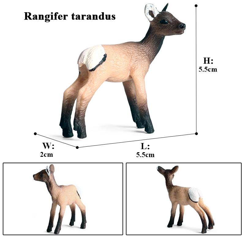 Oenux Лесные Олени Животные Симуляция Дикий Белохвостый Лось Фигурки Лось Фигурки Модель Украшение Игрушка Детский Рождественский Подарок