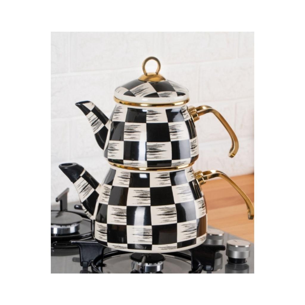 Qualita King Dorothy Dama Decor Enamel Teapot Set Xap-06375/6