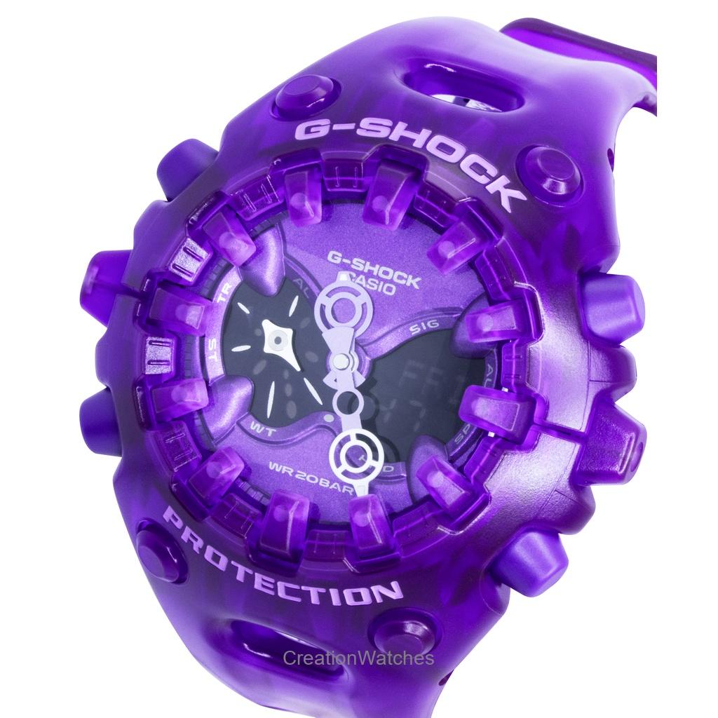 Casio G-Shock Ремешок из смолы Аналогово-цифровой Фиолетовый циферблат Кварцевые GA-V01SKE-6A 200M Мужские часы