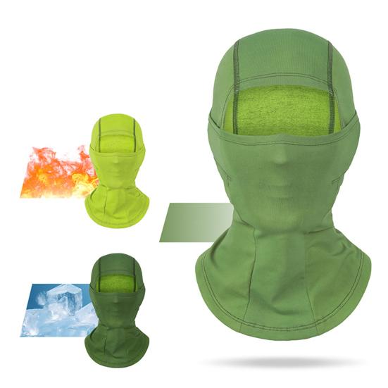 Color-Changing Riding Headgear Heat-Sensitive Fabric Elastic Fit Temperature-Sensitive Hood Heat-reacting Outdoor Headwear