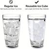 24Pcs/Set Whisky Reusable Ice Cube The Summer Wear-Resistant Rocks Whiskey Cubes Plastic Colored Balls Accessories