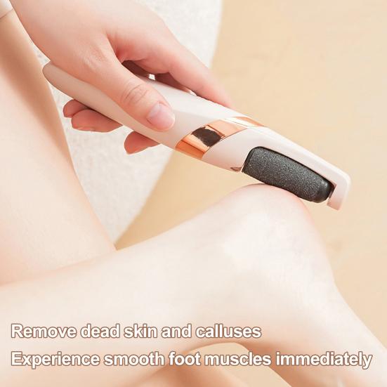 Электрическая шлифмашинка для ног, перезаряжаемый удалитель мозолей для удаления огрубевшей кожи, эргономичный эксфолиатор для ног, портативная пилка для ног для гладких стоп, уход для домашнего спа