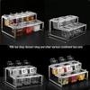 Handon Acrylic 3-Compartment Serving Tray with Slanted Telescopic Rack