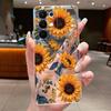 Bumper Soft Transparent TPU Phone Case For OPPO Realme C85 Pro 4G Casing Trendy Rose Rosy Cloud Painted Shockproof Cover