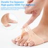 1 Pair Toe Separator Ergonomic Breathable Ventilation Silicone Toe Spacer Breathable Cooling Toe Gasket