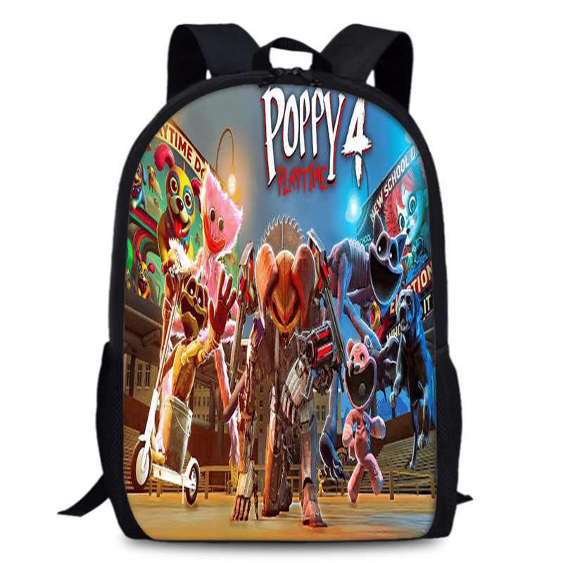 Poppy Chapter Playtime 4 Durable Bookbag 15in Laptop Anime Backpack Oxford