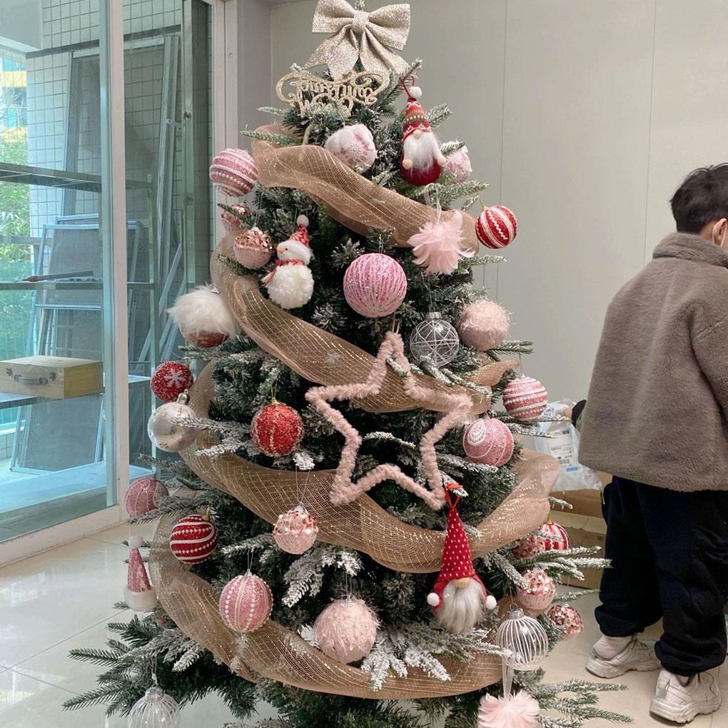 Лента для рождественской елки Белая сетчатая лента для венков Белая лента для рождественской елки Рождественский декор