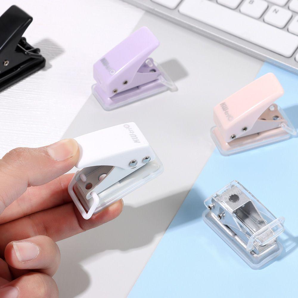 Small Circle Shape Binding Stationery Mini Hole Punch Paper Cutter PVC Card Punch Single Hole