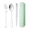 Набор портативных столовых приборов Abay из нержавеющей стали 304