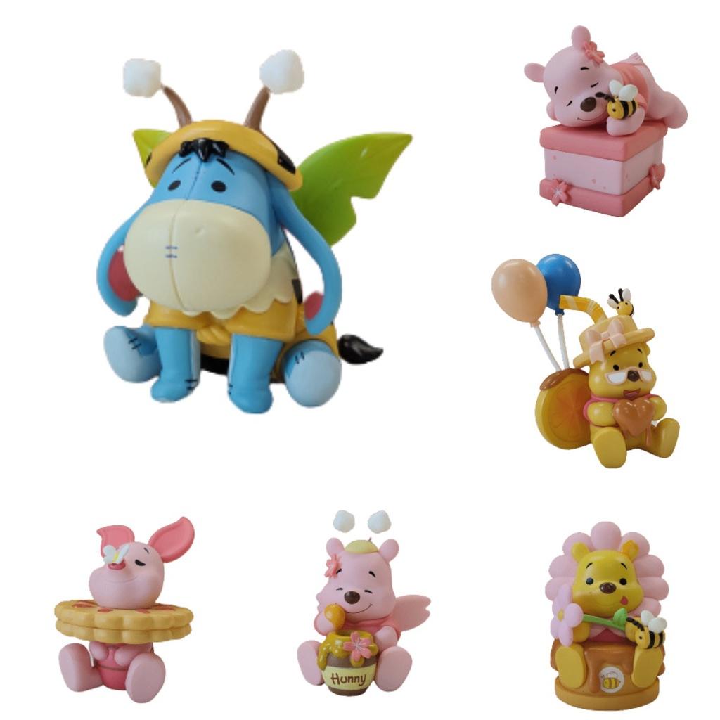 Kid Xmas Gift 6pcs Pooh Bear Winnie Eeyore Piglet Figure Toy Model Cake Topper