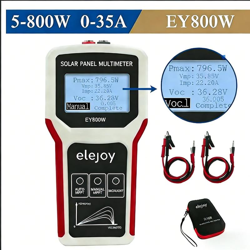 EY1800/EY1600W/EY800W/EL400B Solar Photovoltaic Panel Tester Multimeter Auto/Manual MPPT Detection Voltage Test Tool Voltmeter