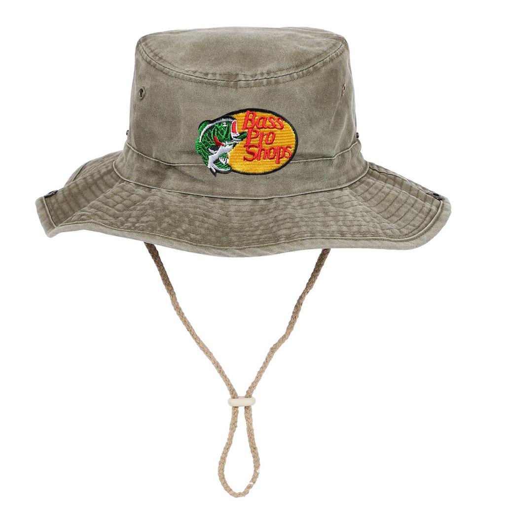 Вышитая джинсовая рыболовная шляпа с широкими полями Bass Pro Shops