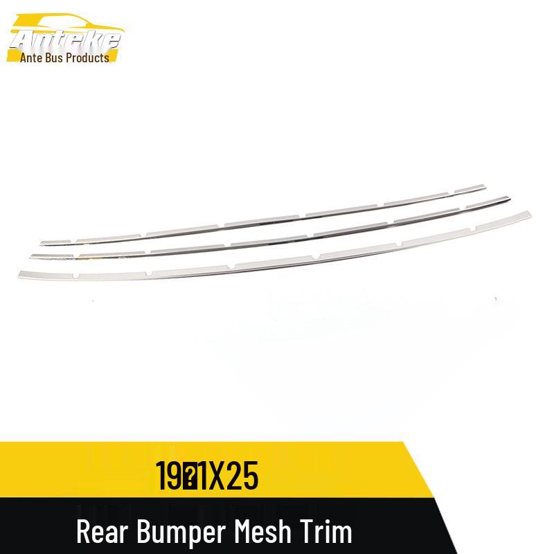 Fits 19 Models: IX25 Rear Bumper Mesh Trim & Tailgate Anti-Scratch Bright Strip Accessories.