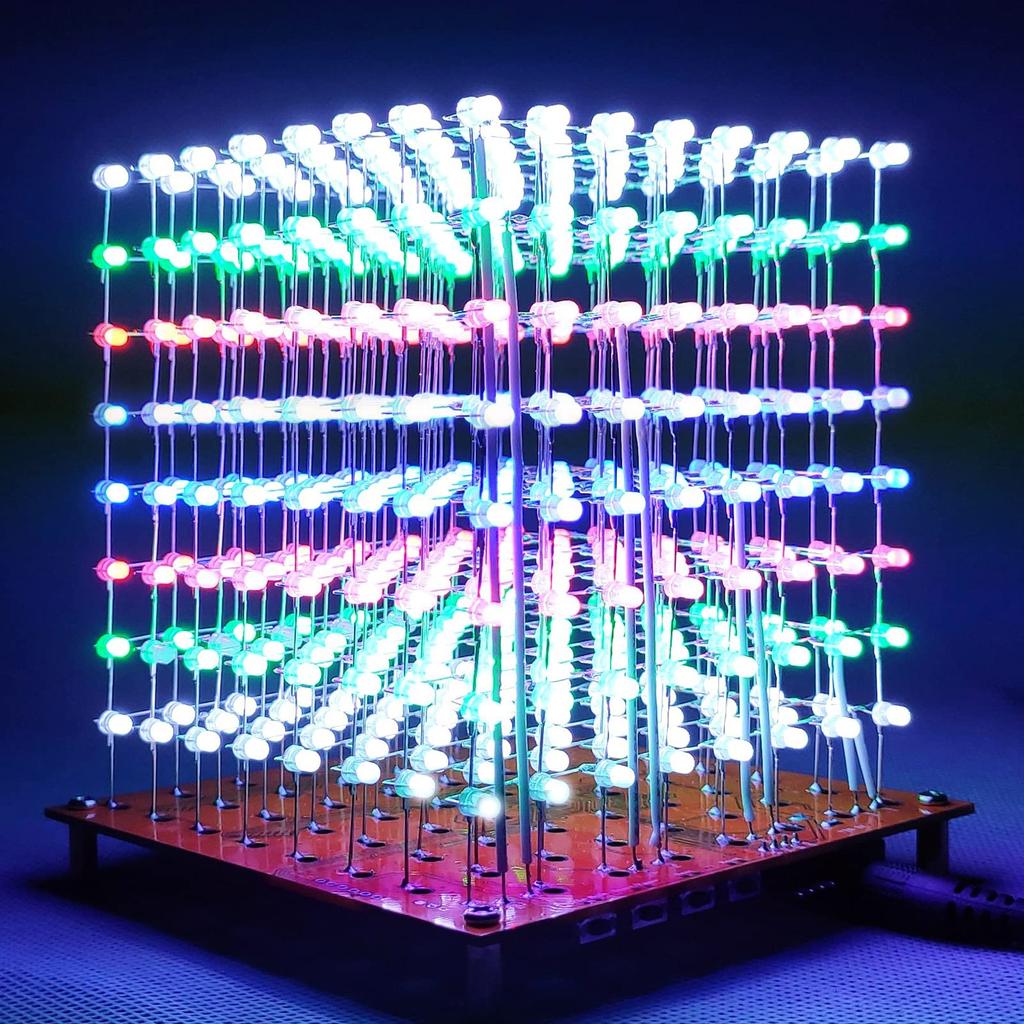 ICubeSmart 3D8MINI Светодиодный DIY электронный светодиодный куб практика пайки светодиодный набор практика электрический набор ремесленный электронный рабочий набор куб, набор, набор, набор,