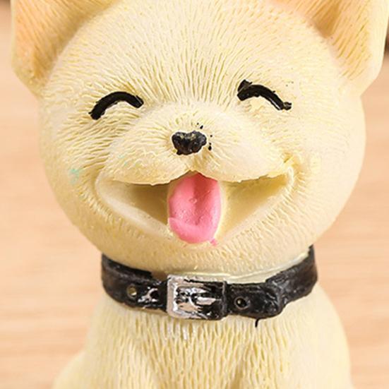 Статуэтка щенка, устойчивая к атмосферным воздействиям, реалистичная смола, микропейзажный декор, миниатюрная миниатюра животного для сада