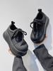Fashion Leather Shoes Women Platform Wedges Casual Shoes for Women Chunky Sneakers Height Increase Shoes Women Fashion