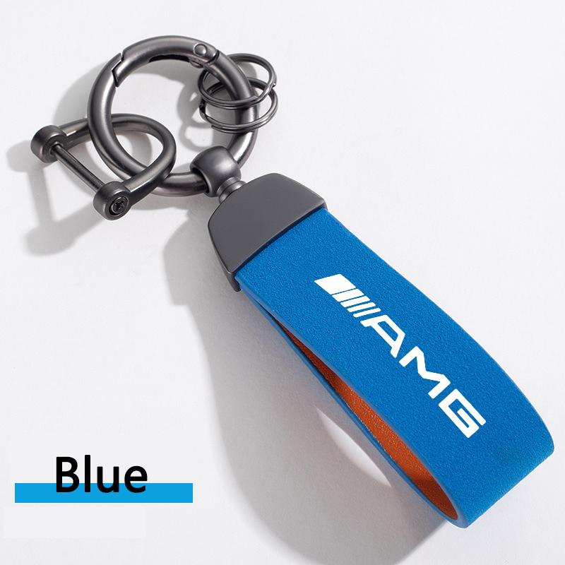 High Quality Leather Car Keychain Key Chain Rings Accessories For Mercedes Benz AMG W203 W206 W220 W205 W211 W212 W201 W210 W108 QE6