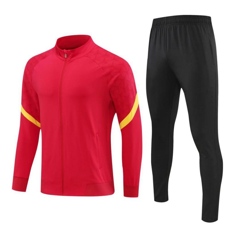 Adult Kids Long Sleeve Zip Football Training Jacket Set Team Sports Basketball Winter