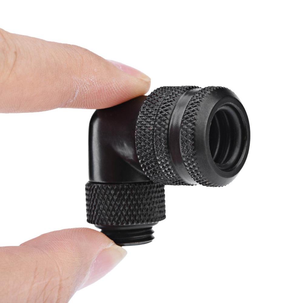 90 Degrees PC Water Cooling Fitting 14MM Brass Fitting Tube Connector Hard Tube Installation