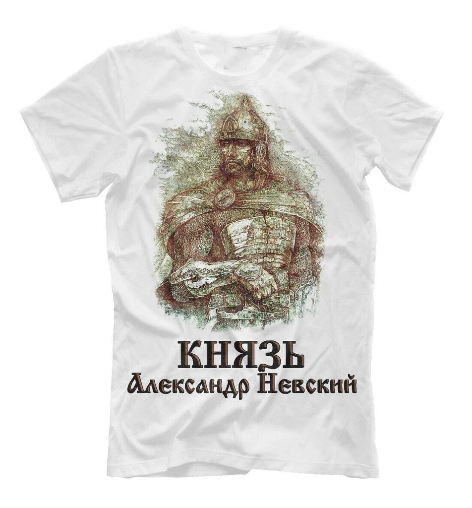 Russian Prince Alexander Nevsky TShirt 100 Cotton ONeck Summer Short Sleeve Casual Mens Tshirt Size S3XL