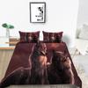 2023 New Style 3D Wolf Printed Single King Size Luxury Duvet Cover Set with Bedding Pillow Home Textiles Duvet Cover Sets
