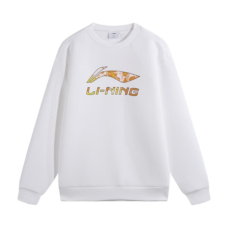 Li Ning Принт с логотипом-буквой Свитшот с круглым вырезом с длинным рукавом Мягкий удобный комплект из толстовок Мужской комплект толстовок AWDVH35-8+AKLUE31-1