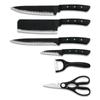 5 шт., набор кухонных ножей из нержавеющей стали, набор ножей шеф-повара, нож для нарезки мяса, нож для фруктов, овощечистка