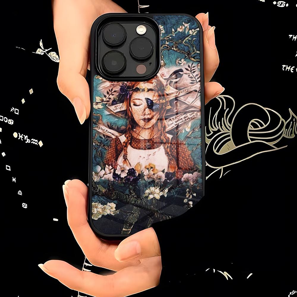 Мультяшный чехол для телефона «Алиса в Стране чудес» PC+TPU Для IPhone 17 16 15ProMax 13 16 11 12 14 Pro Xs Max Mini Xr X Plus Чехол