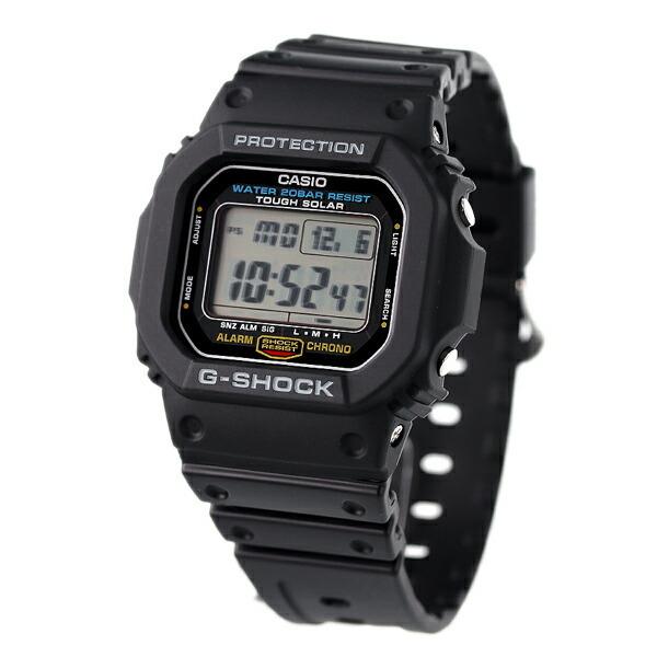 Мировое время Солнечные часы CASIO Черные G-SHOCK G-5600 G-5600UE-1DR