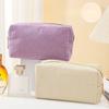 Милая вельветовая косметичка для девочек, просторный органайзер для макияжа, прочный органайзер для канцелярских принадлежностей, пенал, школьные и офисные принадлежности