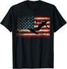 USA Flag Wakeboarding T Shirt Wakeboarder Gift Unisex T-Shirt