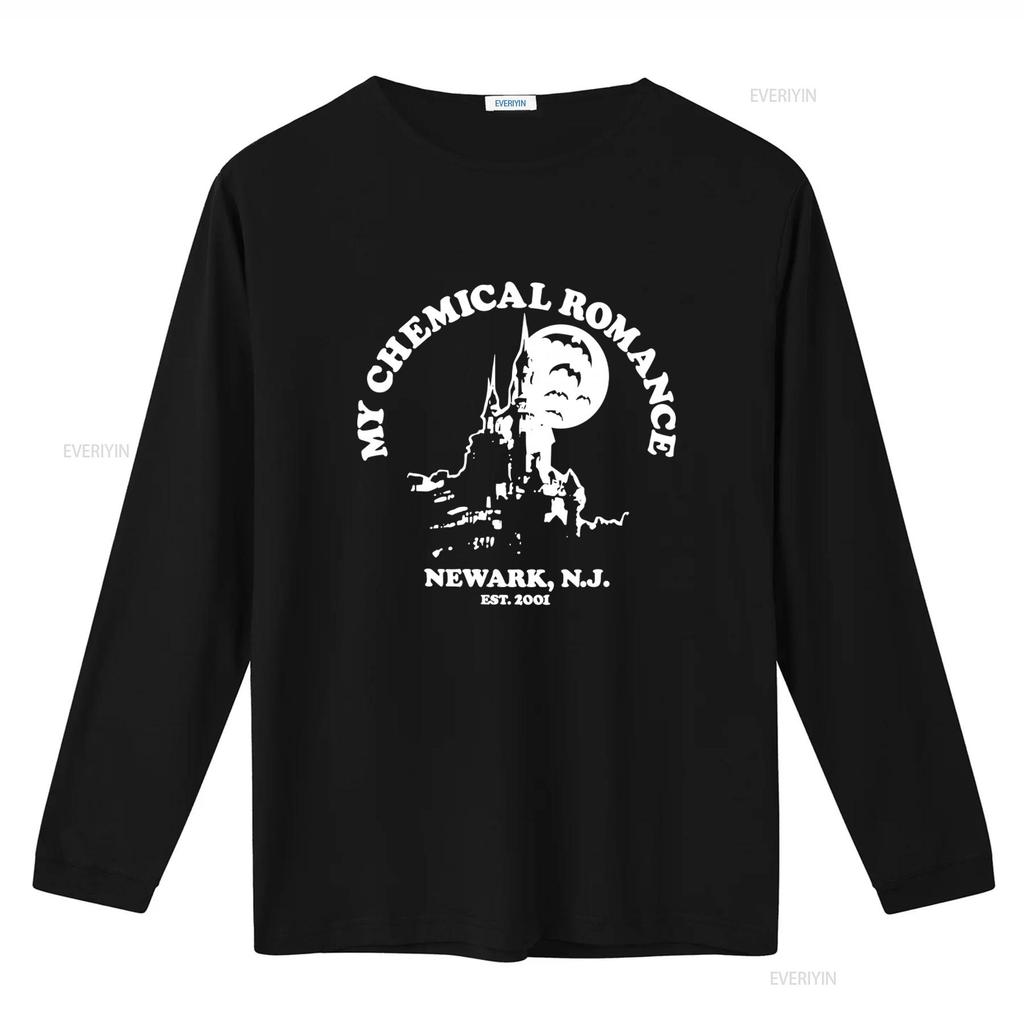 My Chemical Romance 2001 Punk Rock Band Castle Moon Bat Design Newark NJ Est T Shirt Black Medium vintage Washed