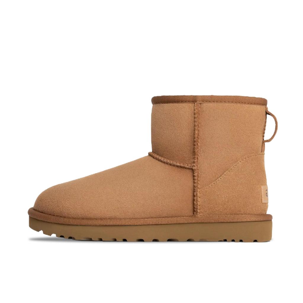 UGG CLASSIC MINI YDCC Зимний момент спячки Короткие снежные ботинки Женские Каштановый 1016222-CHE(Команда501-)