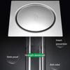 Press Type Square Shower Drain Removable Pop-up Drain Filter Floor Hair Catcher  Laundry Floor