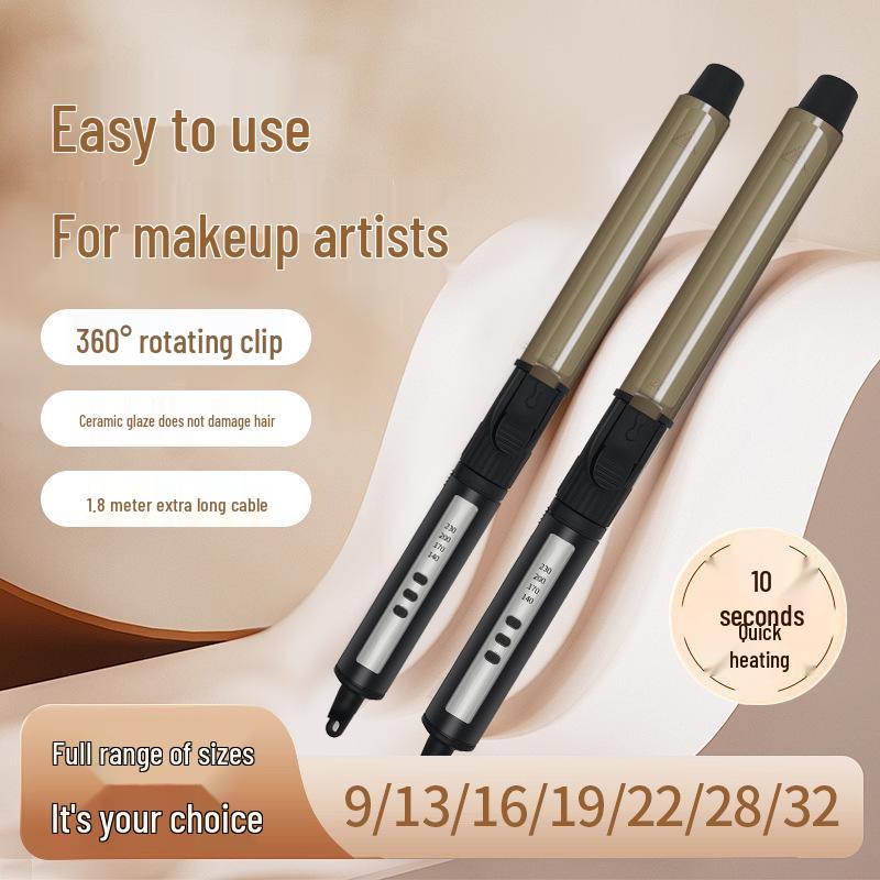9мм Профессиональная вращающаяся плойка для визажистов и детей, Идеально подходит для фотостудий