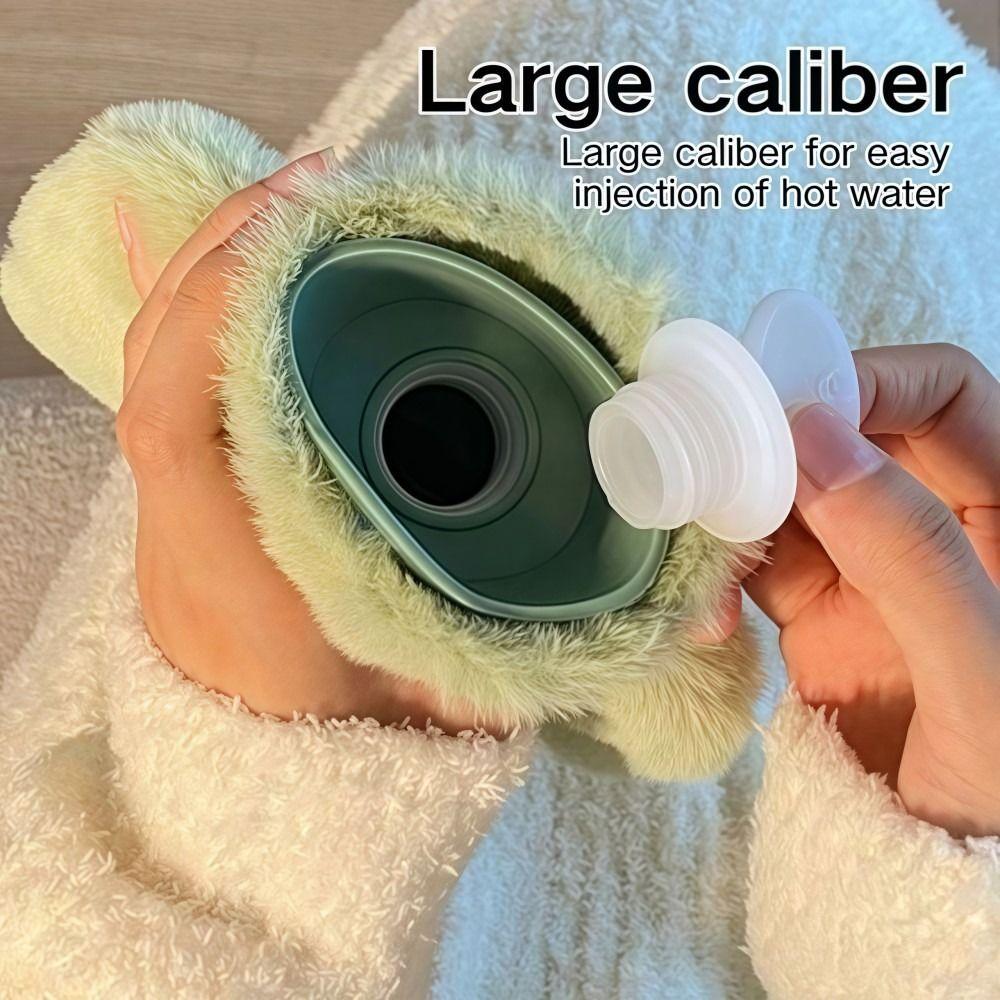 500ml Period Hot Water Bag Soft Plush Hand Feet Warmer Bag Warm Water Bag  For Period Pain Relief