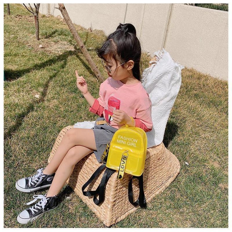 Детский прозрачный рюкзак из ПВХ, модная мини-сумка для девочек, модная школьная сумка для детского сада, ранец