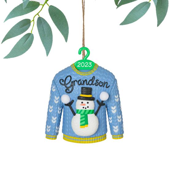 Рождественские украшения Симпатичные 3D Санта-Клаус Девушка Свитер Дом Подвески Красочный акриловый кулон Рождественская елка Висячие украшения Домашнее праздничное украшение