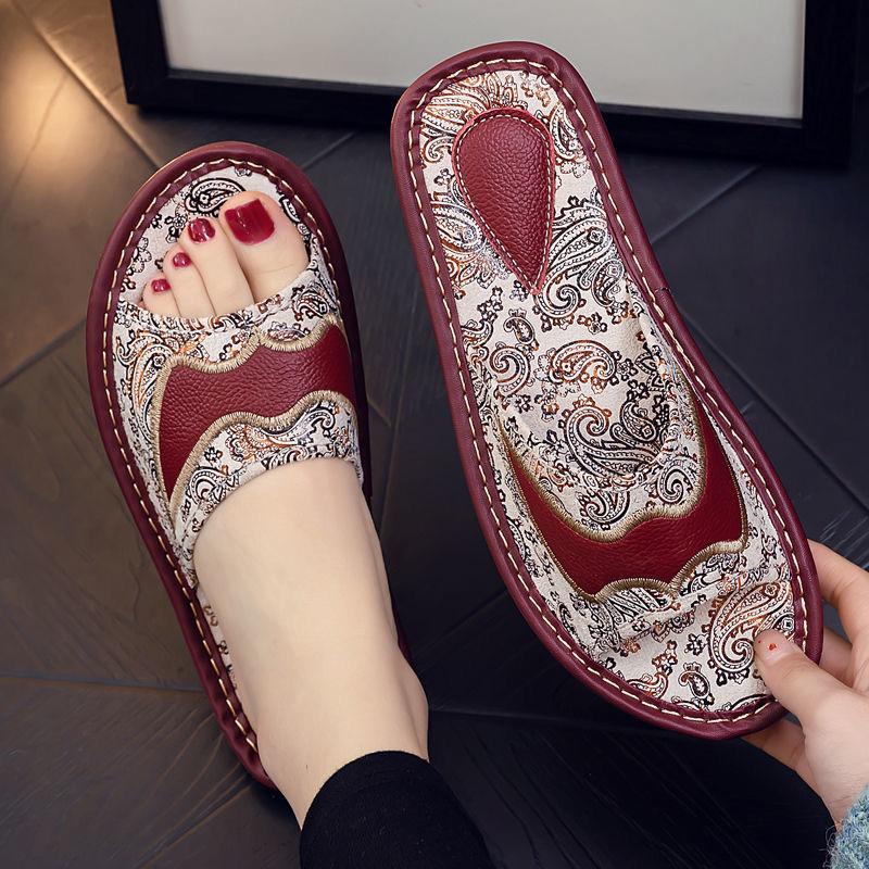 Vintage Summer Women's Non-slip Soft-soled Slippers
