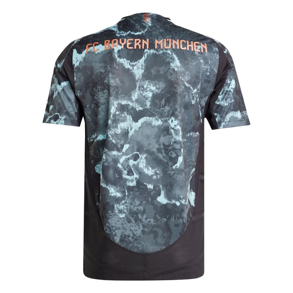 adidas Футболка ФК Бавария 24/25 Away с камуфляжным дизайном, универсальная, дышащая, с коротким рукавом, мужская, черная JE8669