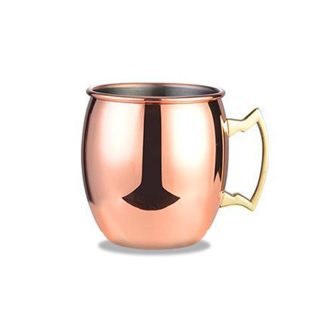 Кружки Leeseph Moscow Mule, кованые медные чашки с покрытием из нержавеющей стали 304, для холодных напитков, пива, вина, баров, вечеринок, в подарок