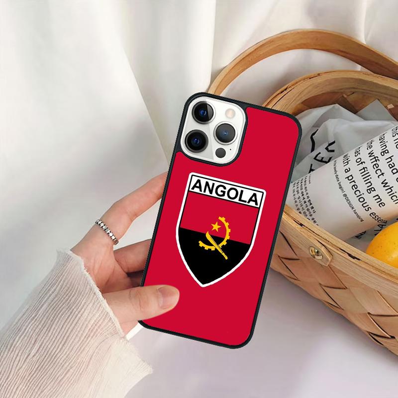 Angola Flag Phone Case For iPhone 17 Air 16 15 14 11 12 13 Pro MAX Plus coque Cover Shell